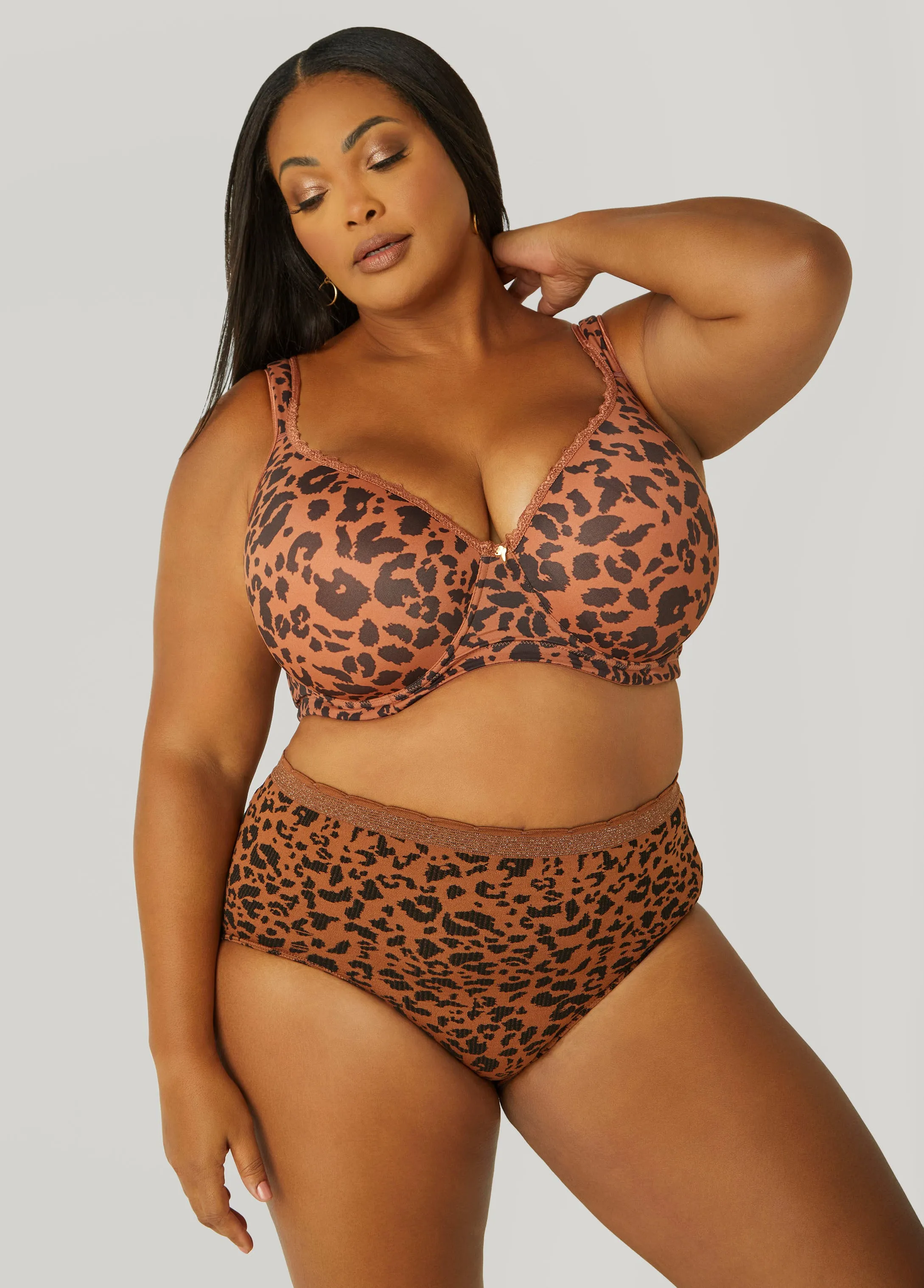 Animal Print Full Coverage Butterfly Bra sold by Ashley Stewart product image thumbnail 3
