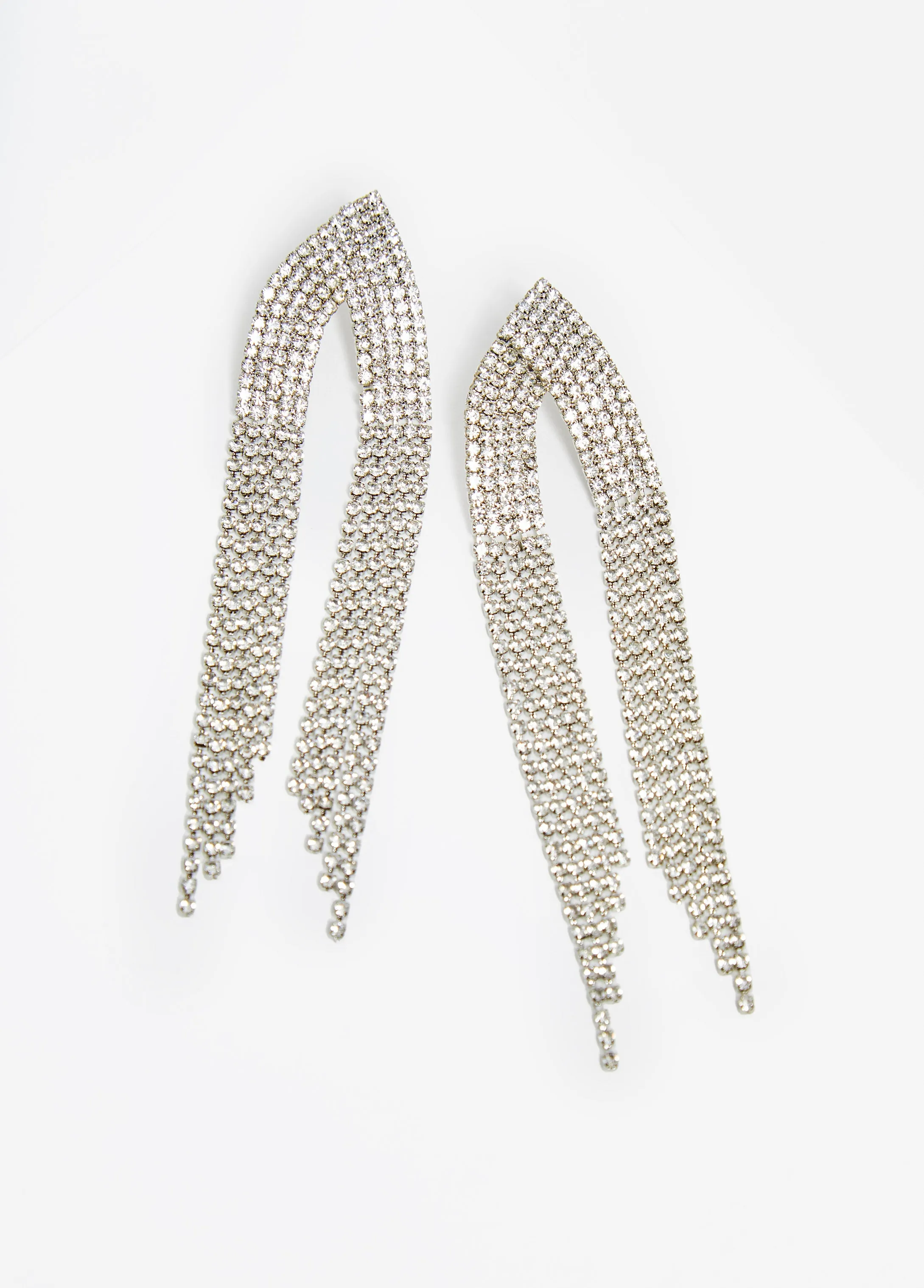 Statement Rhinestone Earrings sold by Ashley Stewart product image thumbnail 2