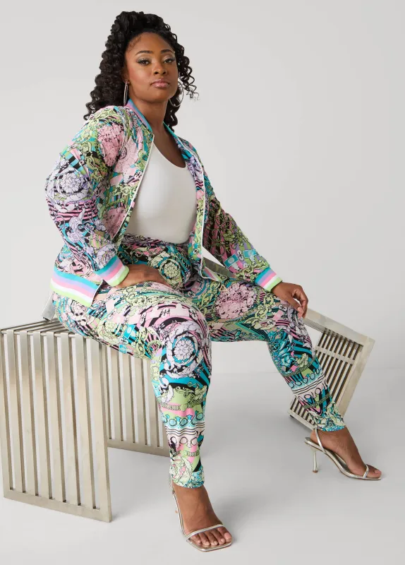 Status Print Mesh Track Jacket sold by Ashley Stewart