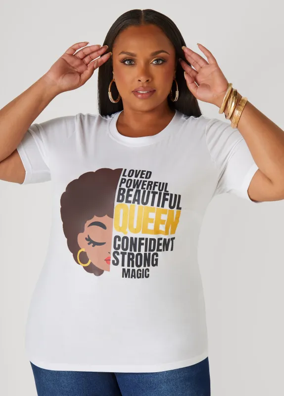 Queen Graphic Tee sold by Ashley Stewart
