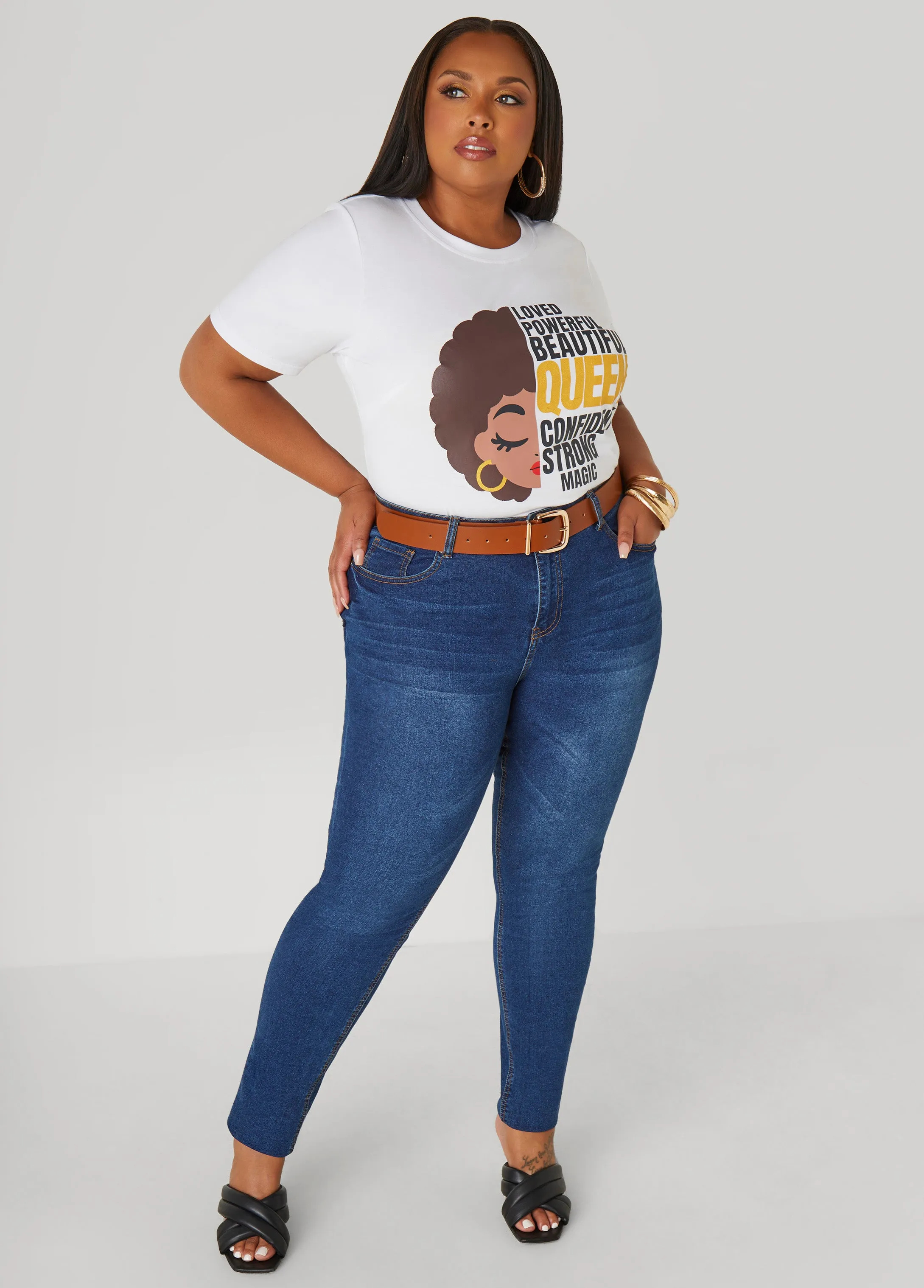 Queen Graphic Tee sold by Ashley Stewart product image thumbnail 3