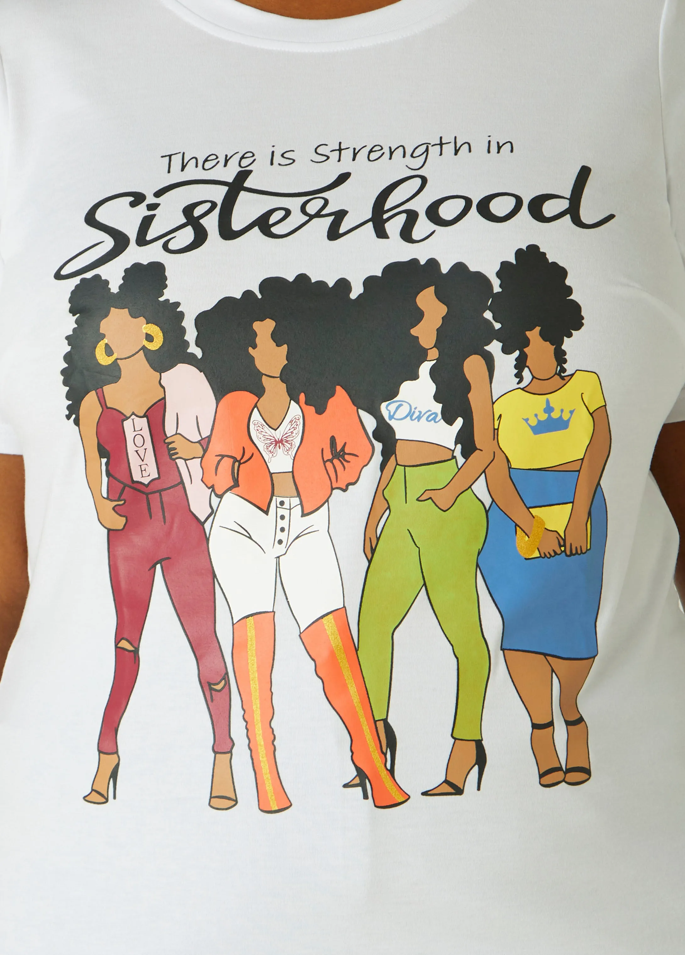 Sisterhood Graphic Tee sold by Ashley Stewart product image thumbnail 4