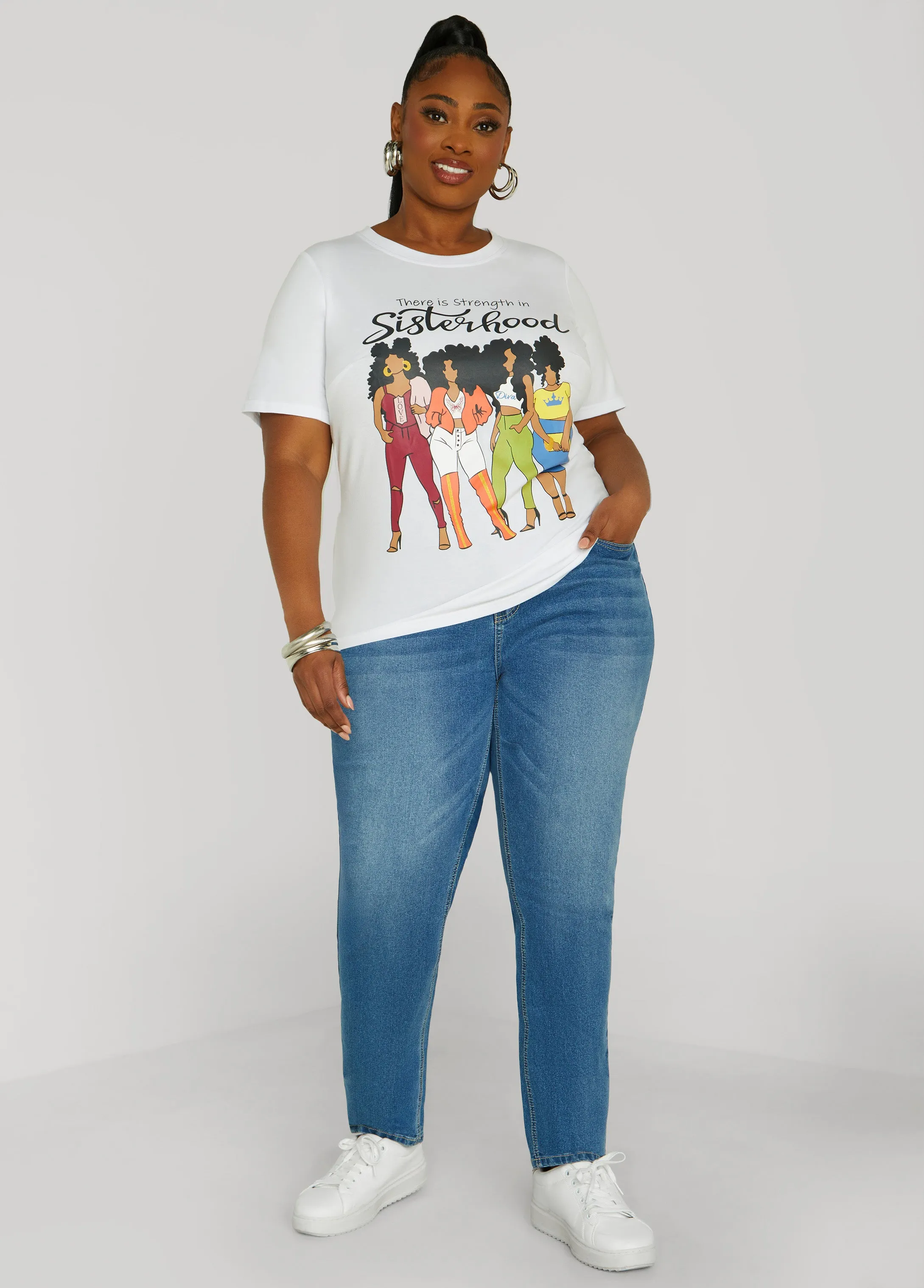 Sisterhood Graphic Tee sold by Ashley Stewart product image thumbnail 3