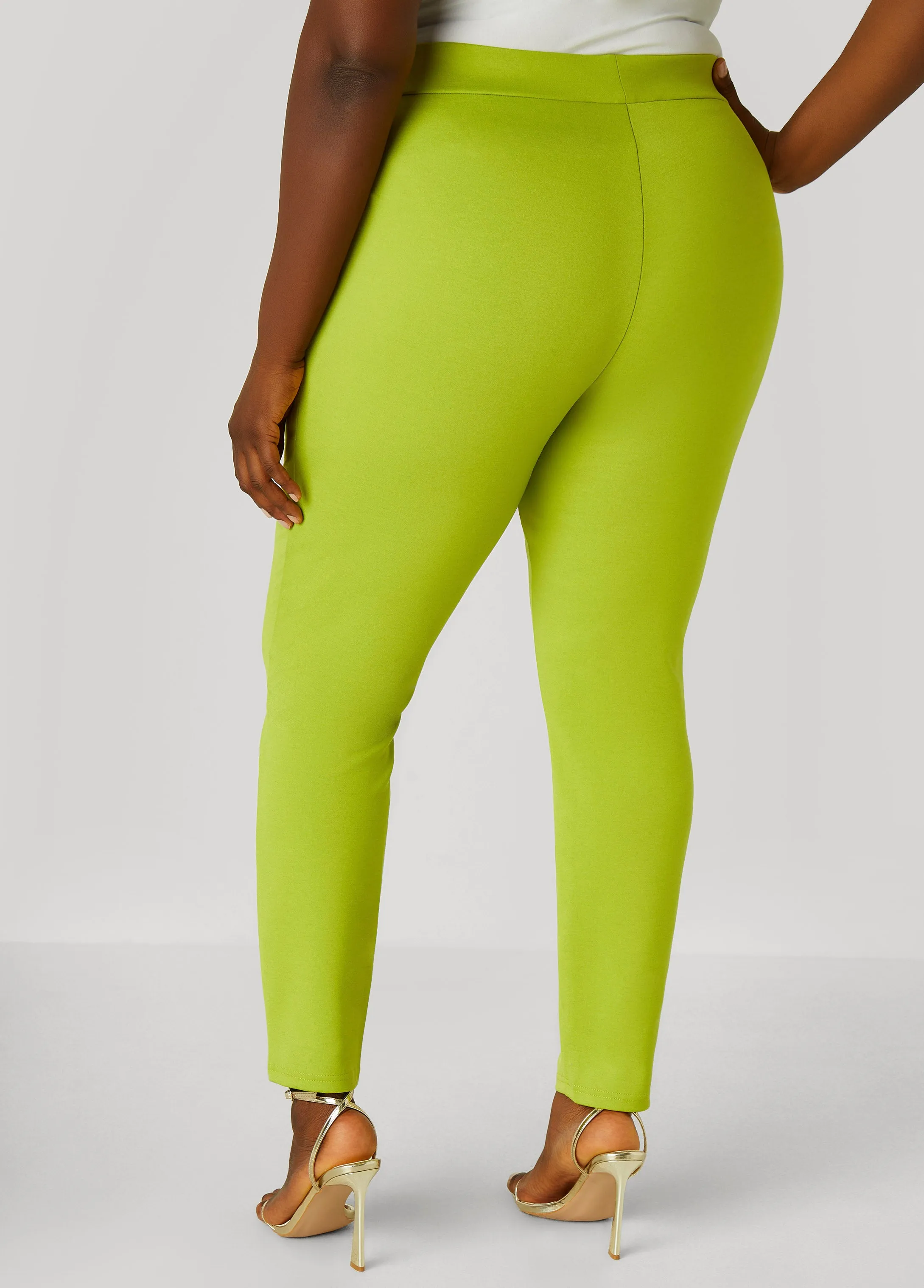 Ponte High Waist Pull On Leggings sold by Ashley Stewart product image thumbnail 2