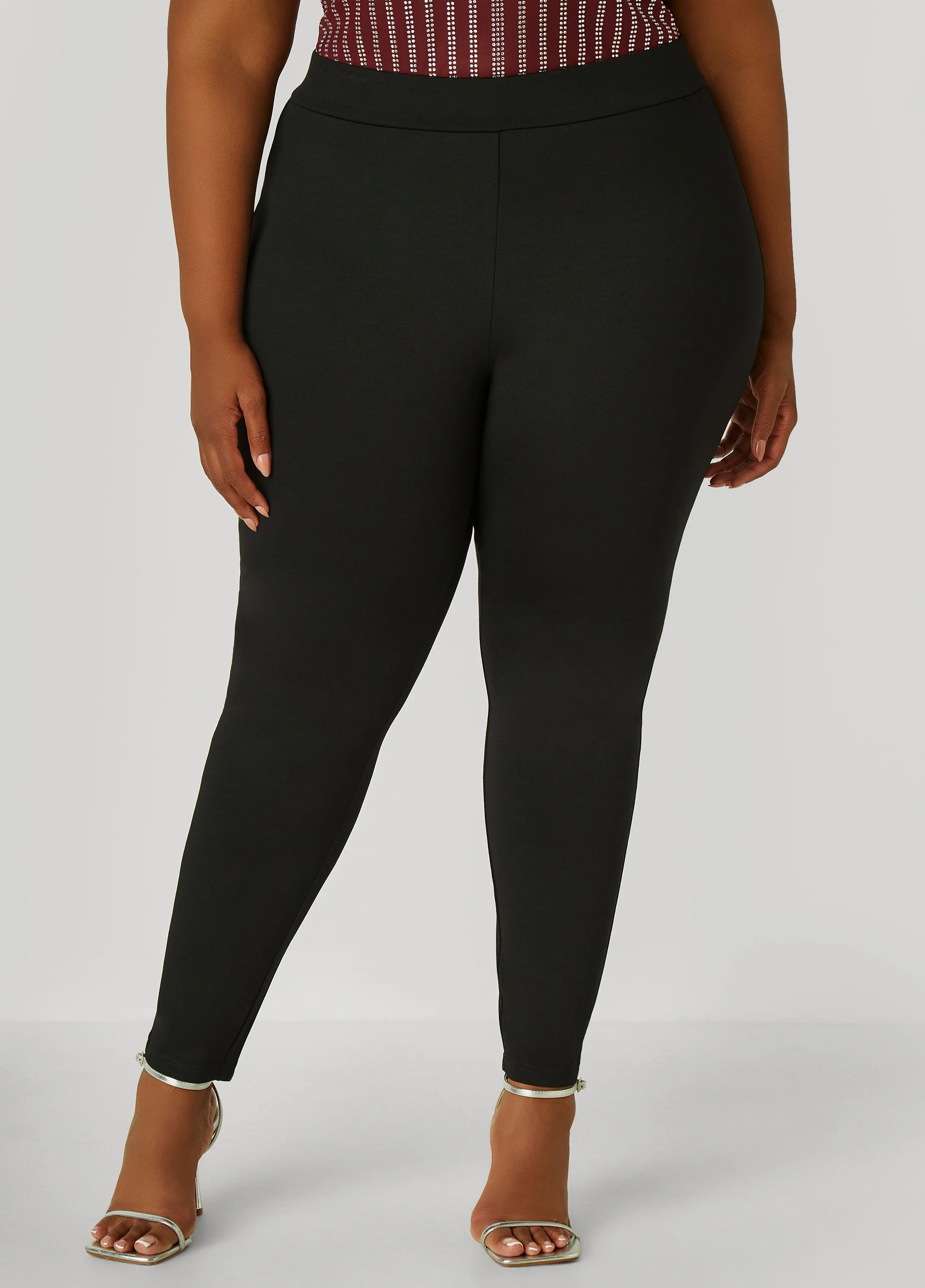 Ponte High Rise Pull On Leggings sold by Ashley Stewart