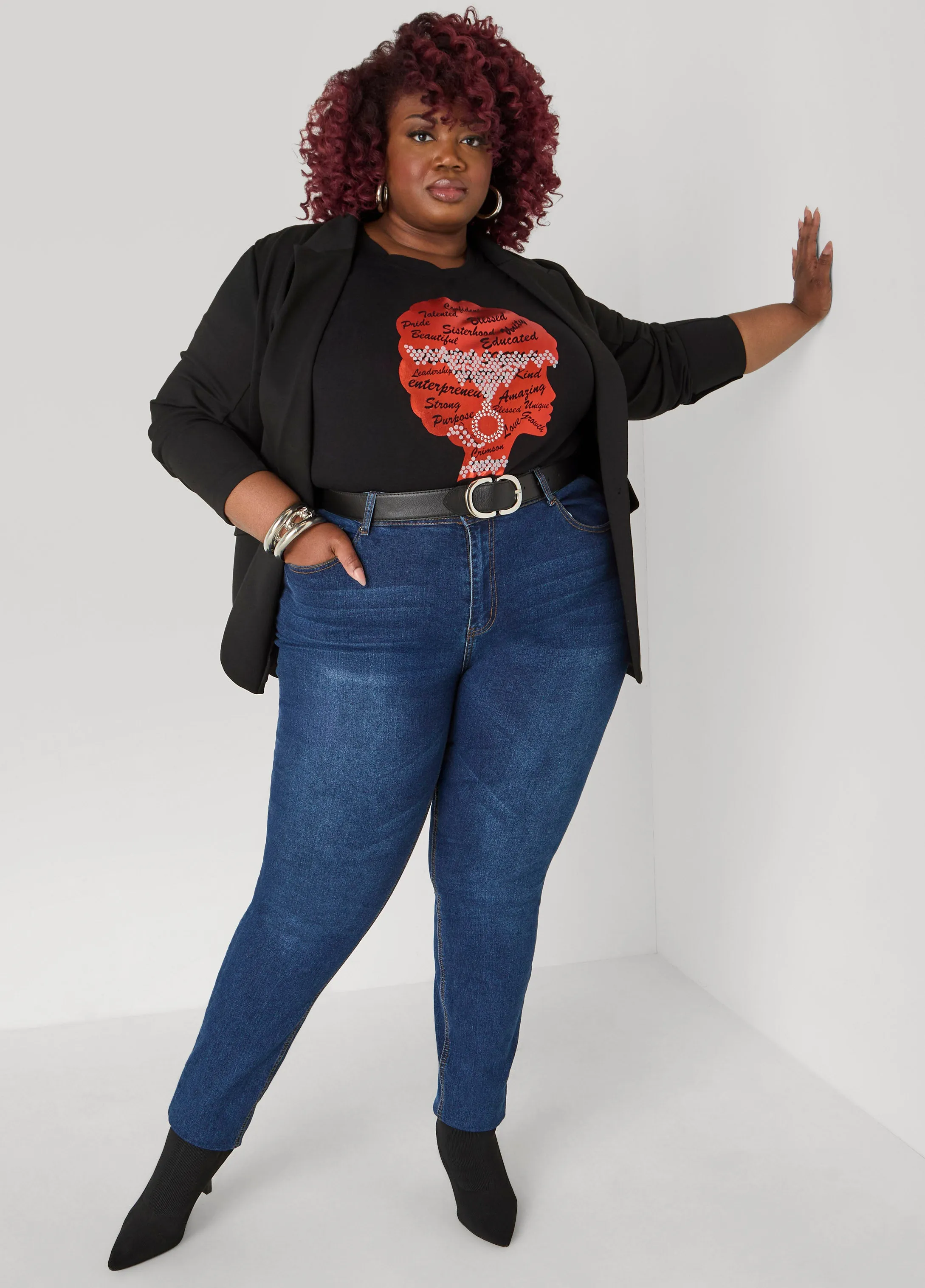 Crown Graphic Tee sold by Ashley Stewart product image thumbnail 3