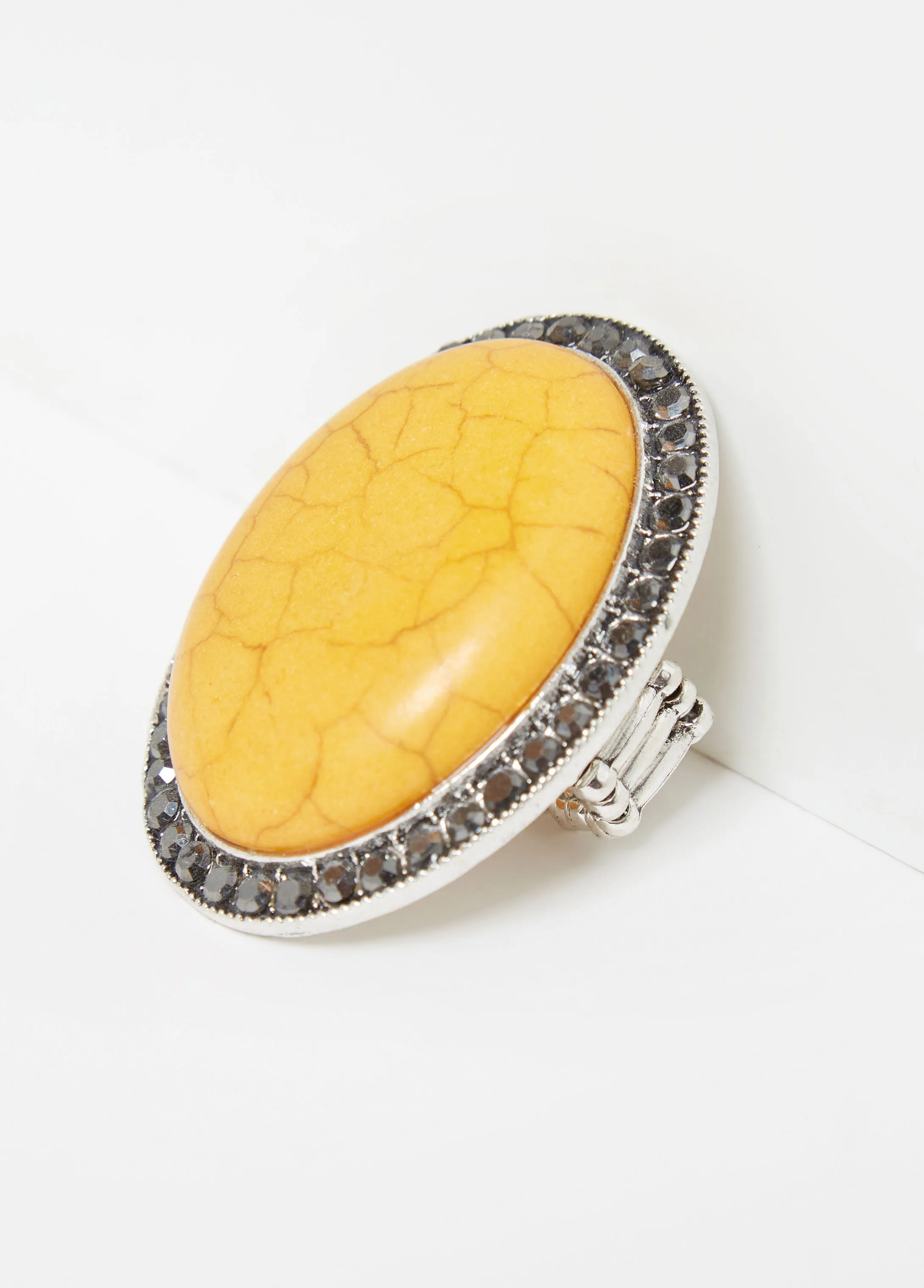 Crystal And Stone Stretch Ring sold by Ashley Stewart product image thumbnail 2