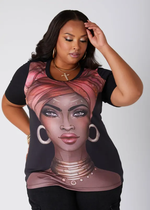 Portrait Graphic Tee sold by Ashley Stewart