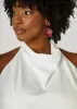 Satin Cowl Neck Top sold by Ashley Stewart