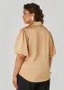 Ruched Satin Shirt sold by Ashley Stewart