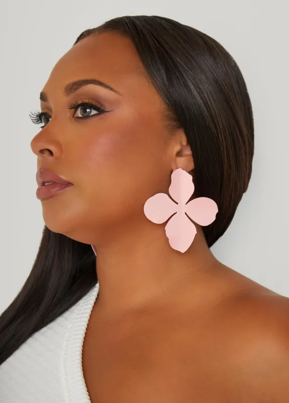Coated Flower Earrings sold by Ashley Stewart