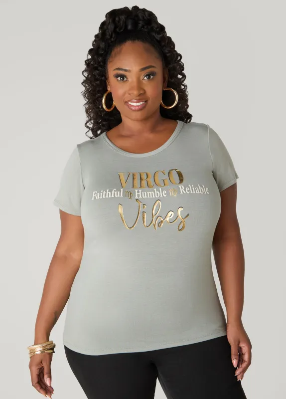 Virgo Vibes Graphic Tee sold by Ashley Stewart