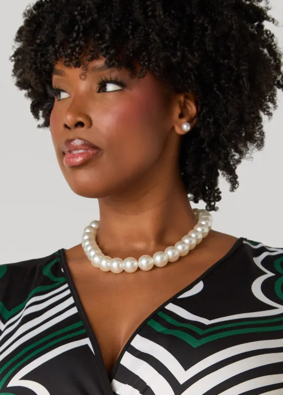 Faux Pearl Necklace Set sold by Ashley Stewart