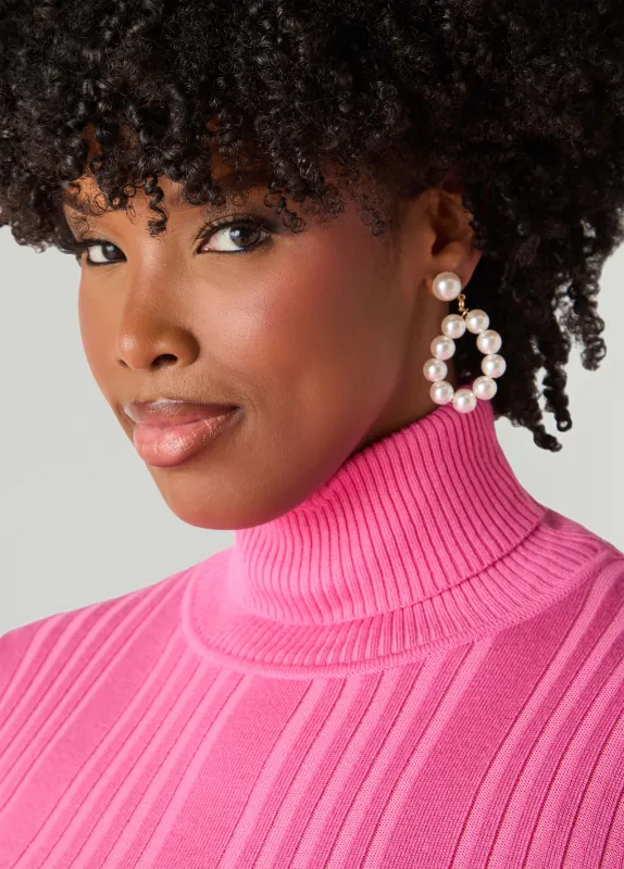 Faux Pearl Ring Earrings sold by Ashley Stewart
