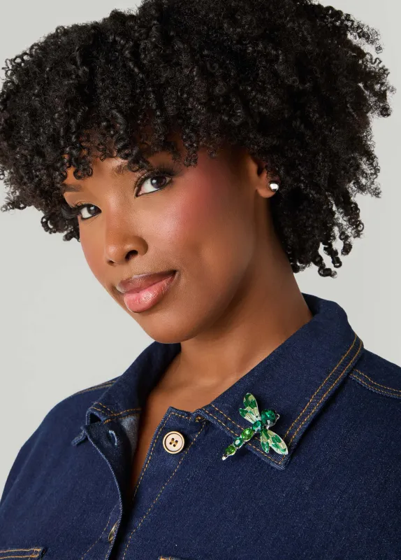 Crystal Dragonfly Brooch sold by Ashley Stewart