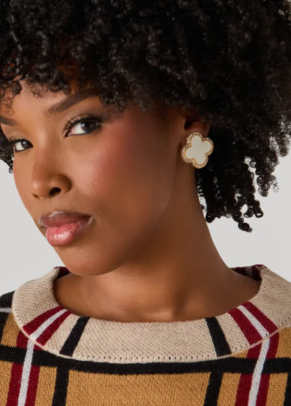 Clover Clip On Earrings sold by Ashley Stewart