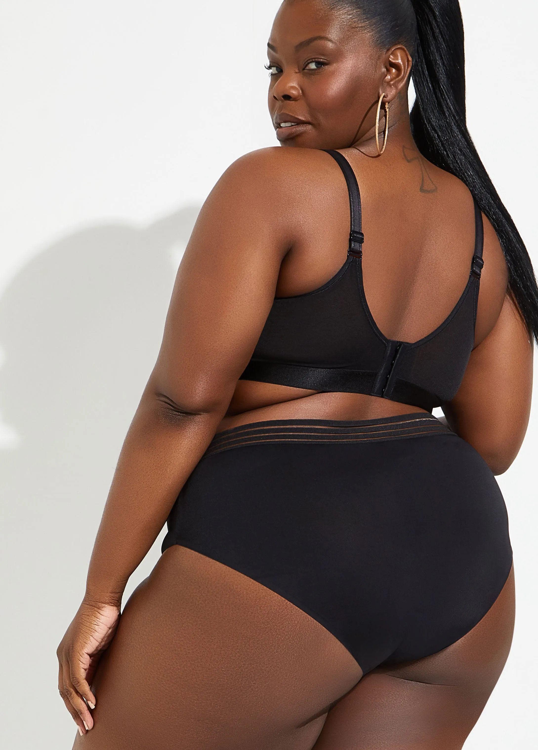 Sheer Waist Micro Brief Panty sold by Ashley Stewart product image thumbnail 2