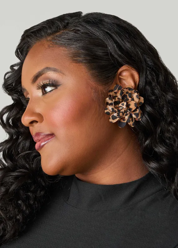 Animal Flower Clip On Earrings sold by Ashley Stewart