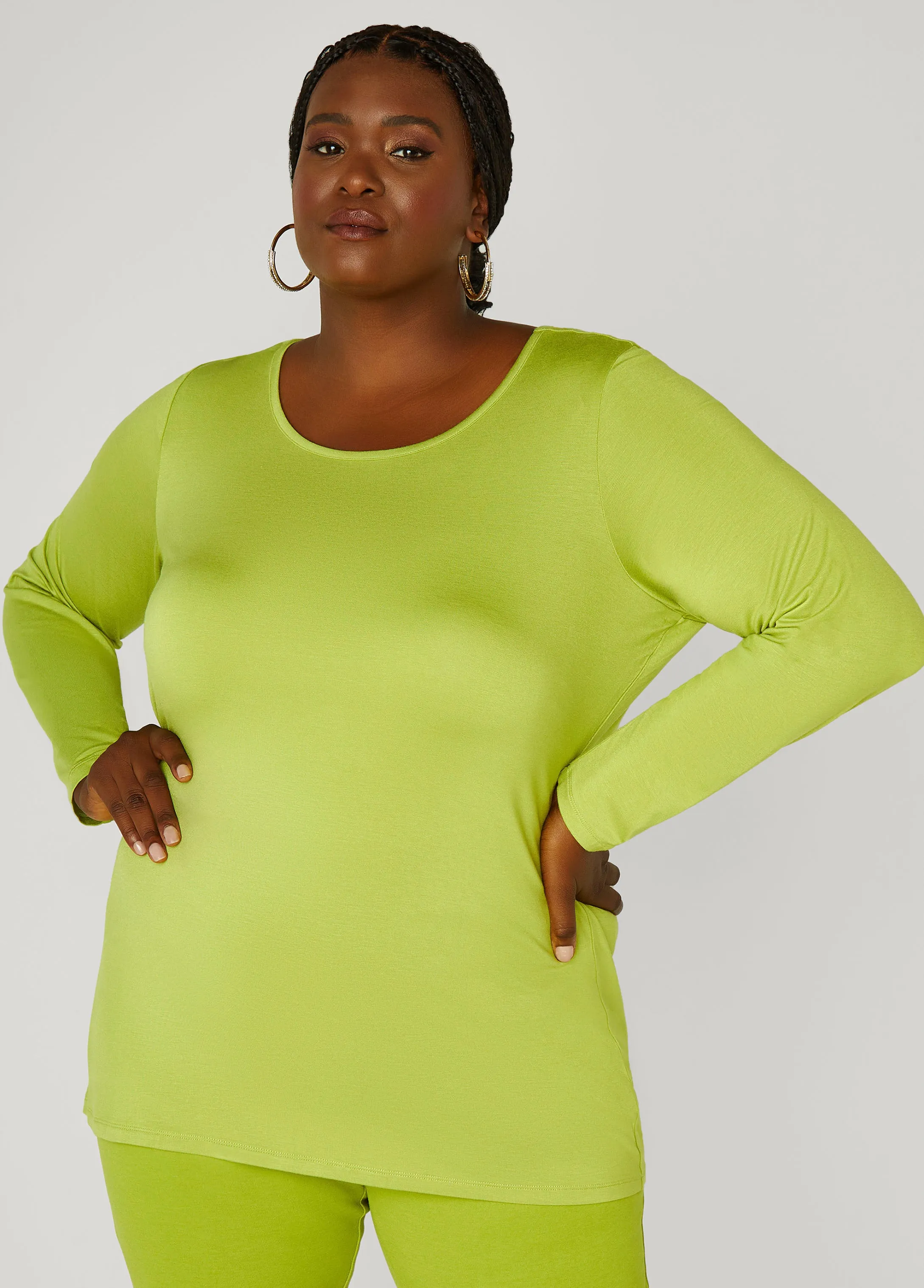 Long Sleeved Jersey Tunic sold by Ashley Stewart product image thumbnail 5