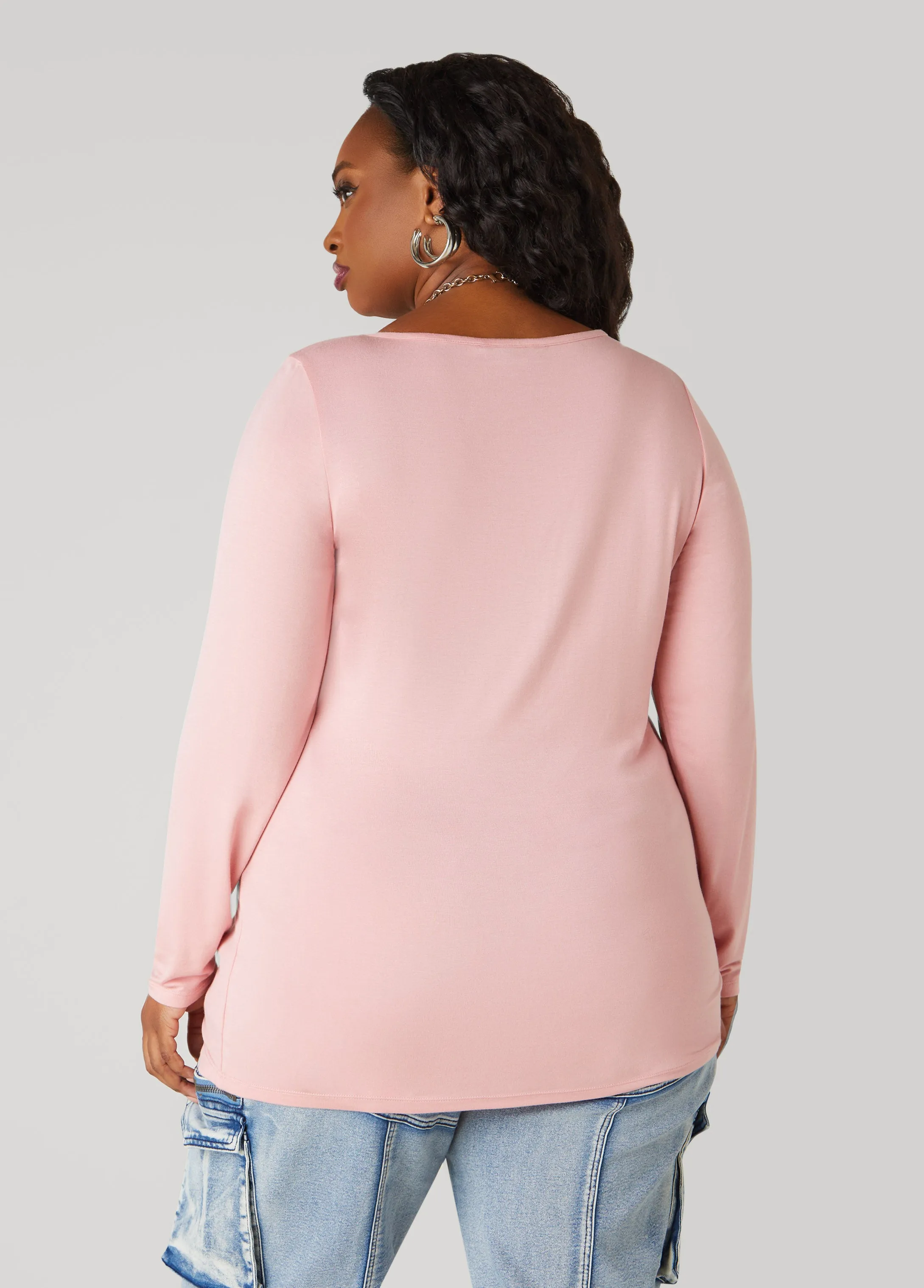 Long Sleeved Jersey Tunic sold by Ashley Stewart product image thumbnail 2
