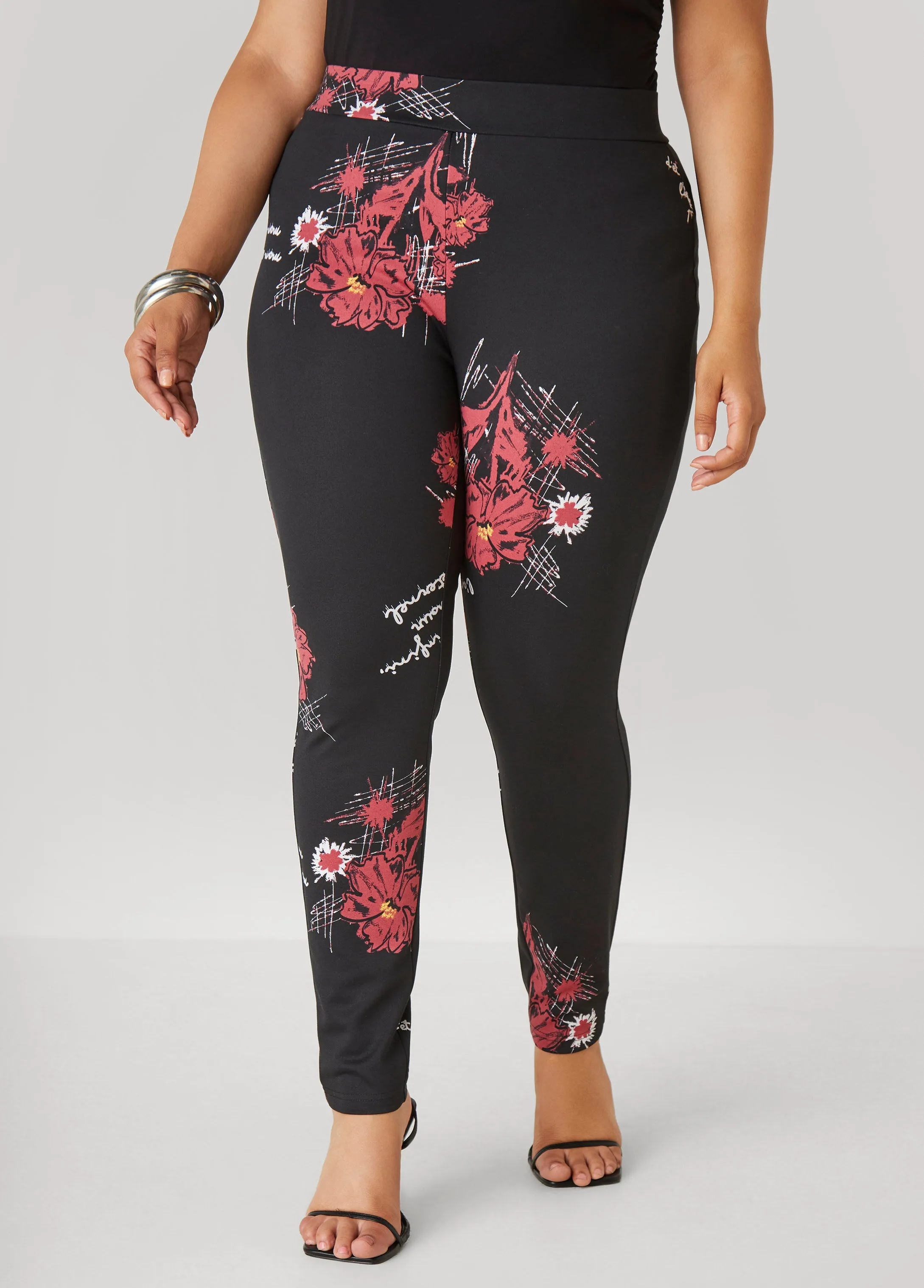Printed Ponte Leggings sold by Ashley Stewart product image thumbnail 4