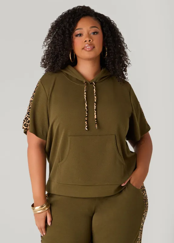 Animal Paneled Hoodie sold by Ashley Stewart