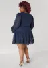 Crochet Trimmed Pompom Dress sold by Ashley Stewart