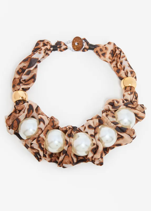Scrunched Animal Necklace Set sold by Ashley Stewart