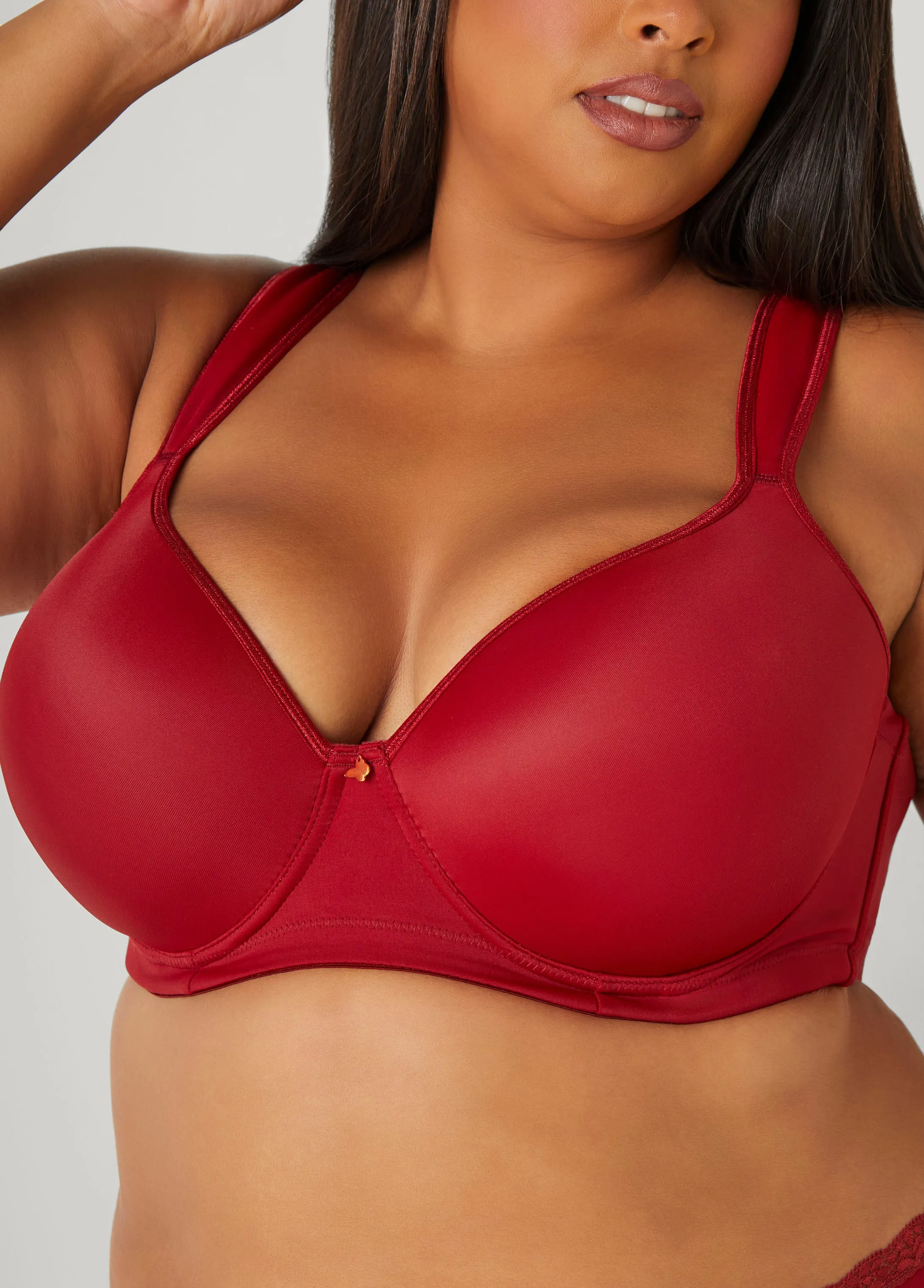 Plunge Butterfly Bra sold by Ashley Stewart product image thumbnail 4