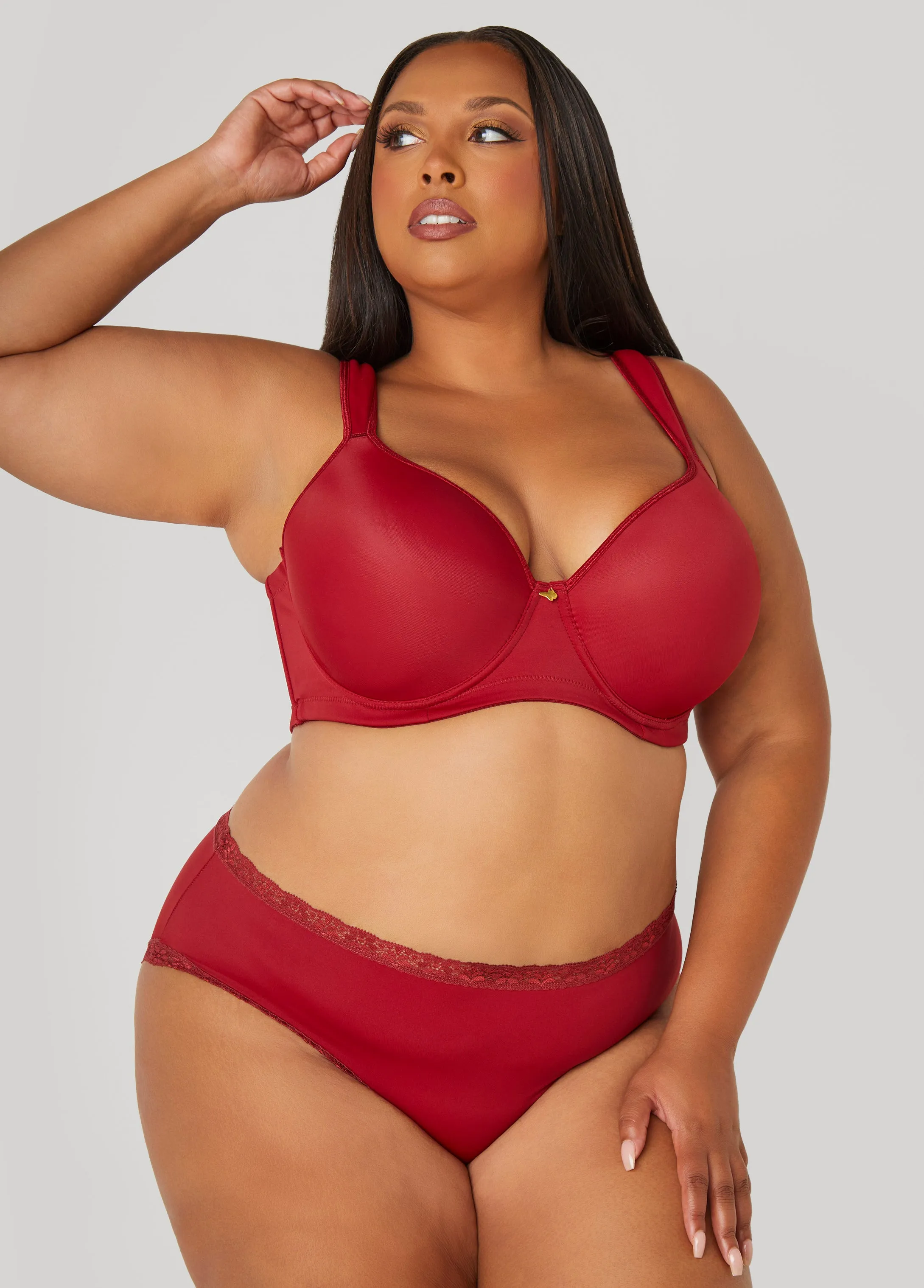 Plunge Butterfly Bra sold by Ashley Stewart