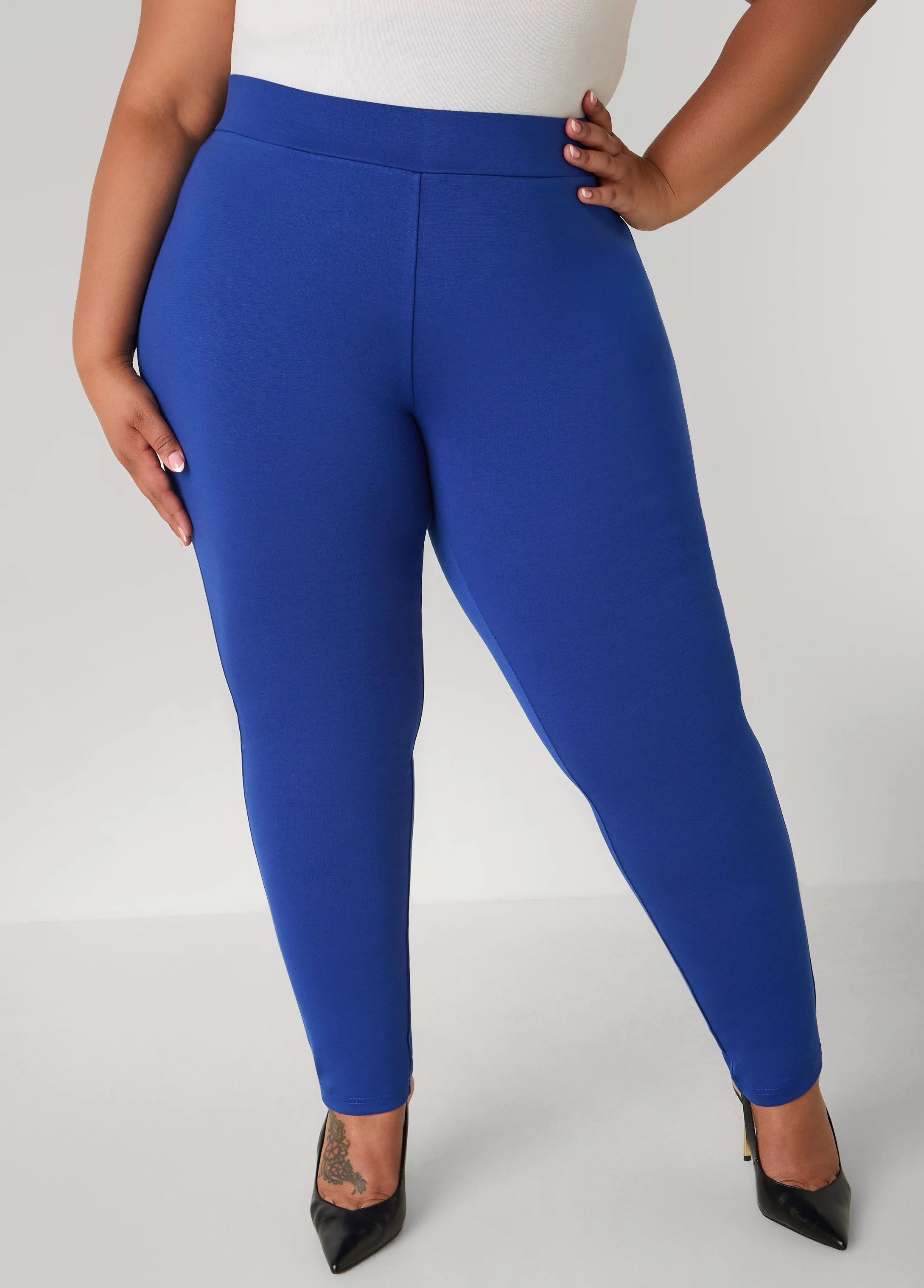 High Rise Ponte Leggings sold by Ashley Stewart
