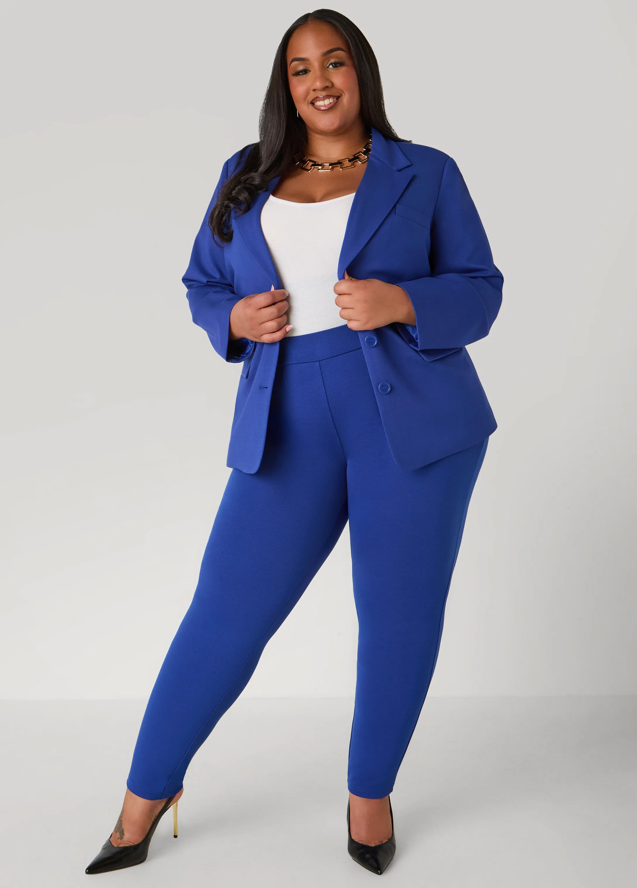 High Rise Ponte Leggings sold by Ashley Stewart product image thumbnail 3
