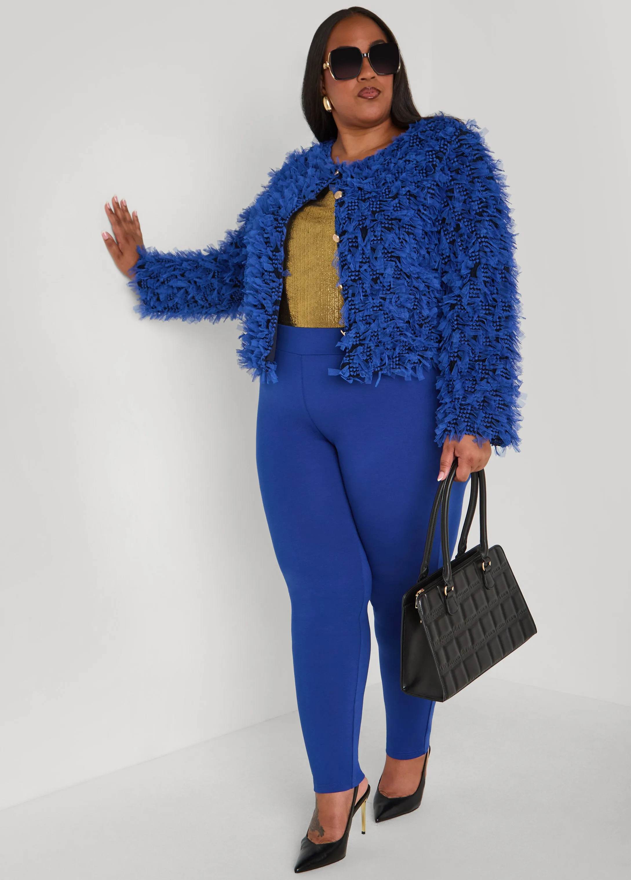 High Rise Ponte Leggings sold by Ashley Stewart product image thumbnail 4