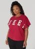 Queen Graphic Boxy Tee sold by Ashley Stewart