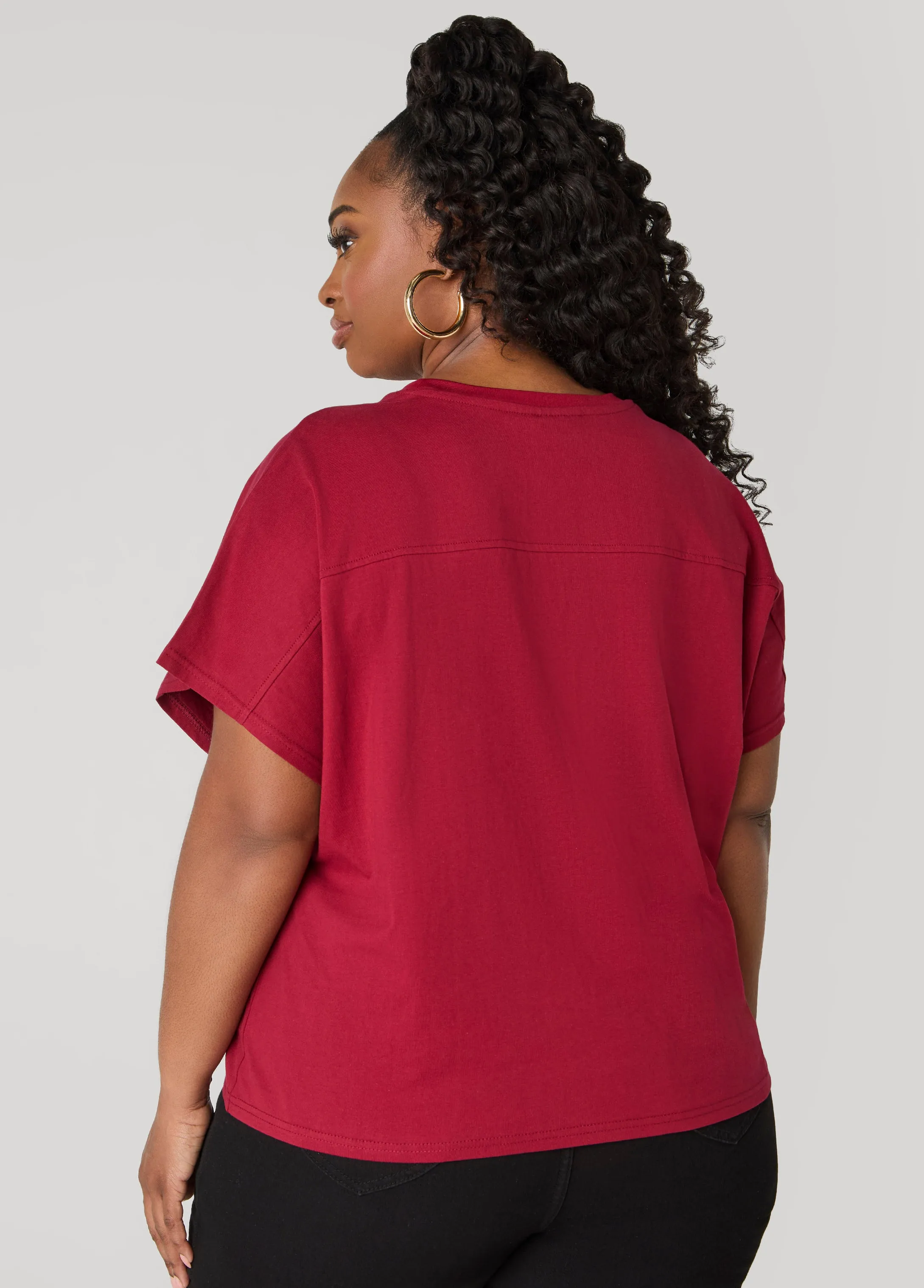 Queen Graphic Boxy Tee sold by Ashley Stewart product image thumbnail 2