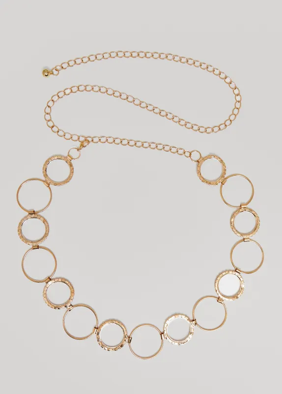 Crystal Circle Chain Belt sold by Ashley Stewart