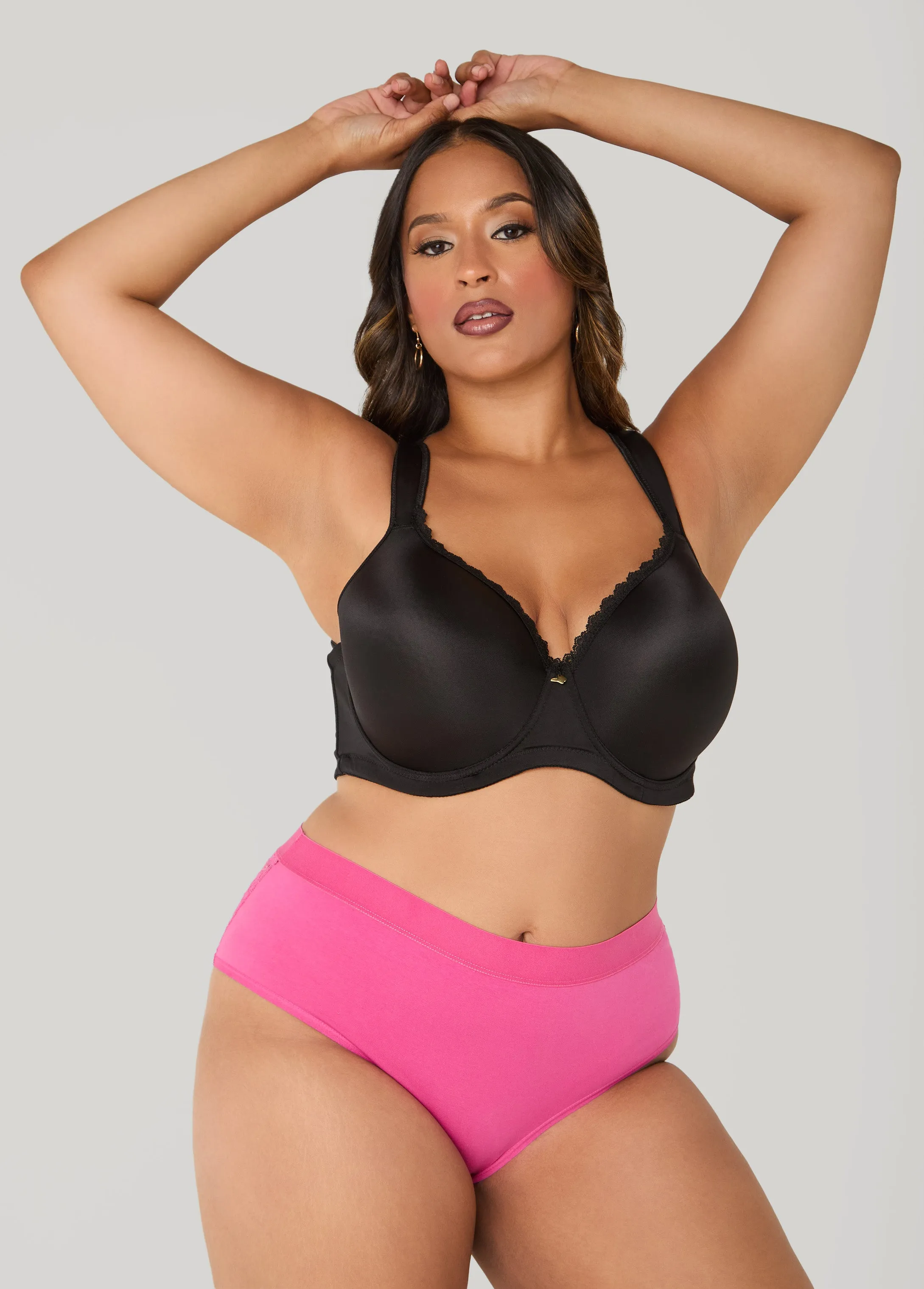 Lace Paneled Hipster Panty sold by Ashley Stewart product image thumbnail 3