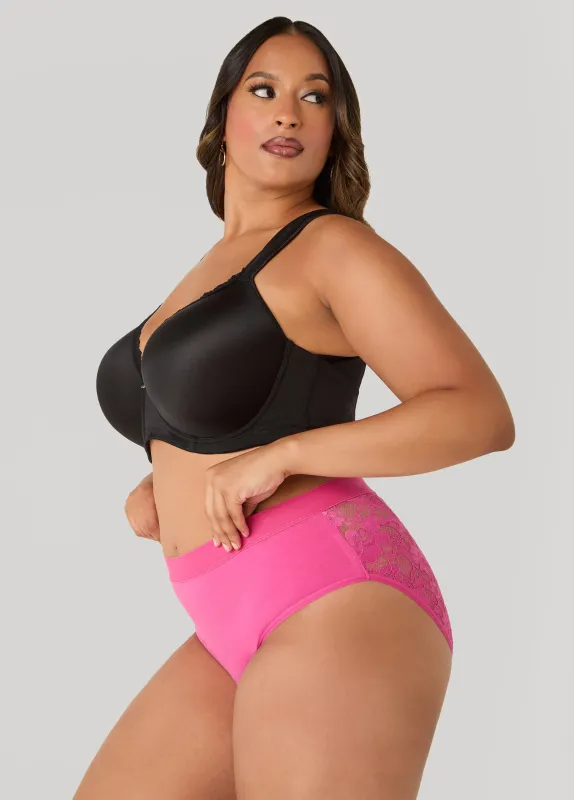 Lace Paneled Hipster Panty sold by Ashley Stewart