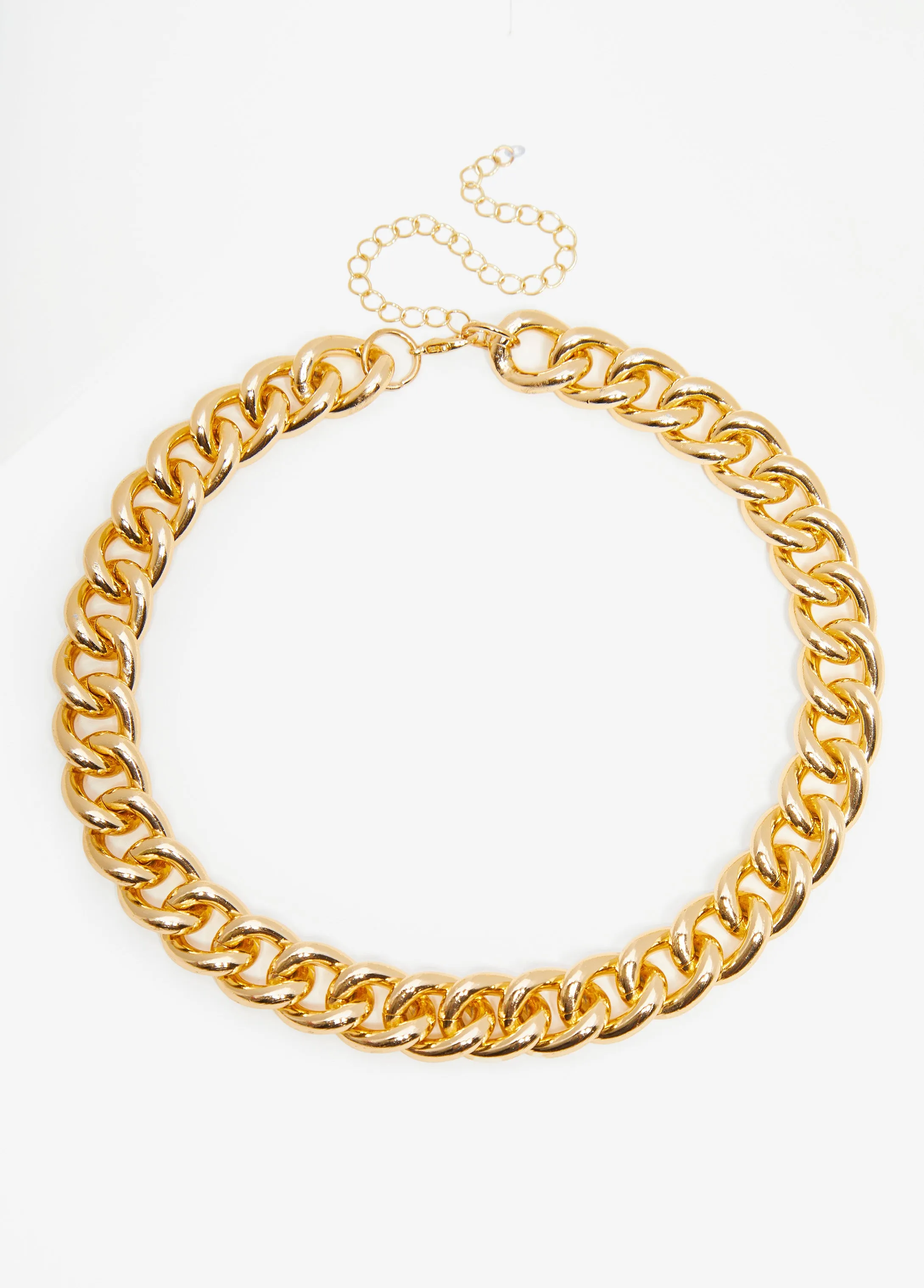 Gold Tone Chain Link Necklace sold by Ashley Stewart