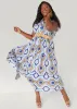 Geo Print Maxi Shirtdress sold by Ashley Stewart