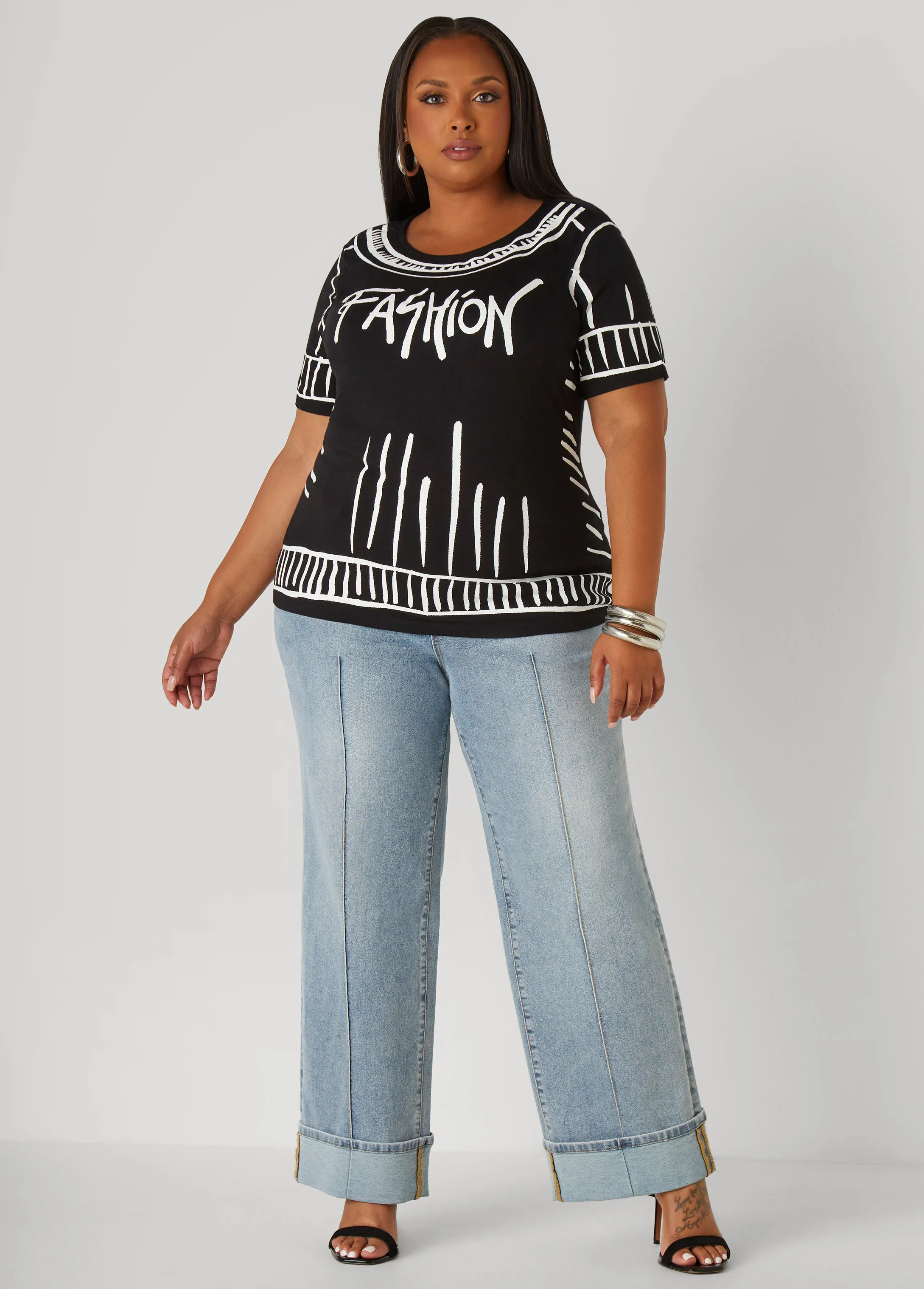 Fashion Graphic Tee sold by Ashley Stewart product image thumbnail 3