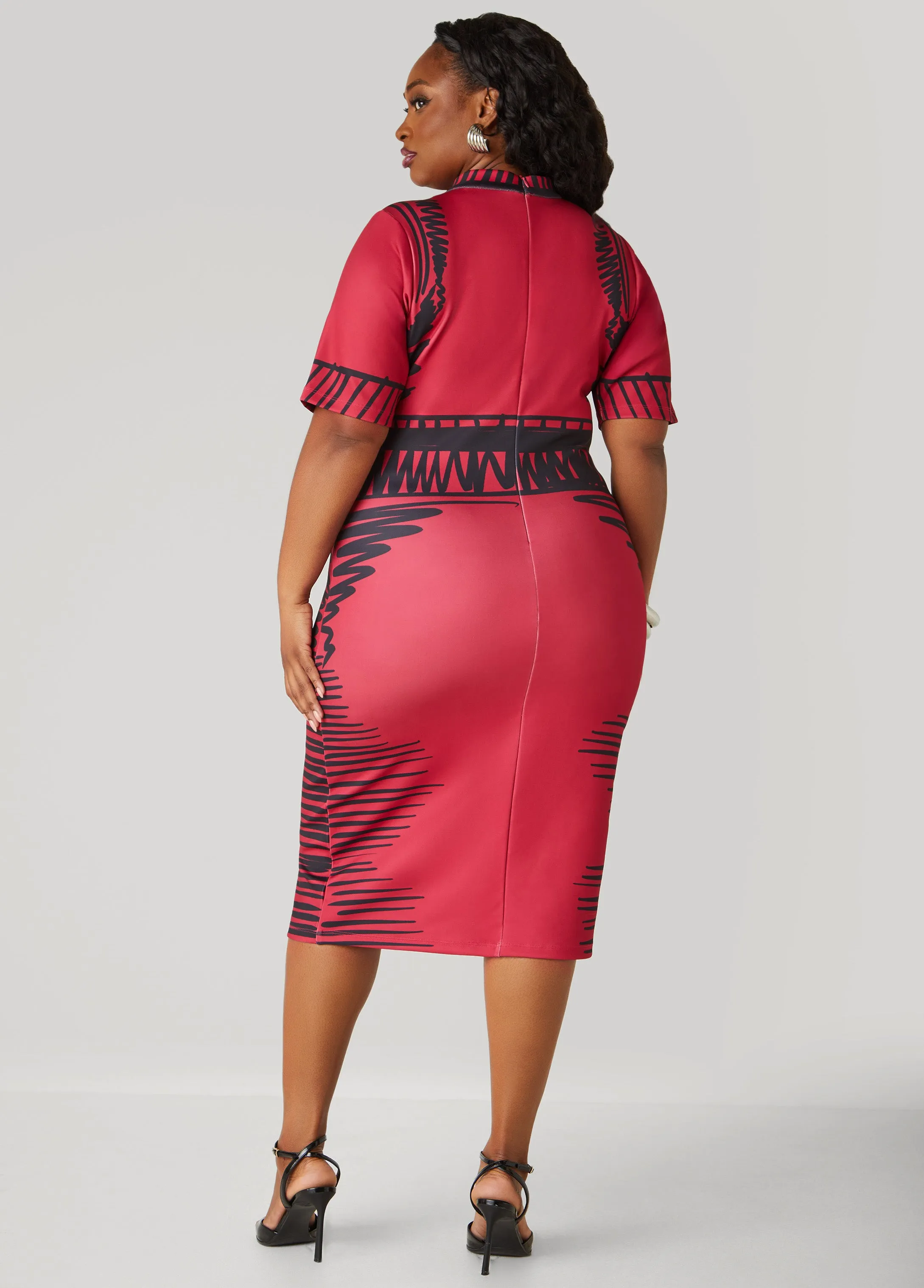 Pop Art Bodycon Dress sold by Ashley Stewart product image thumbnail 2