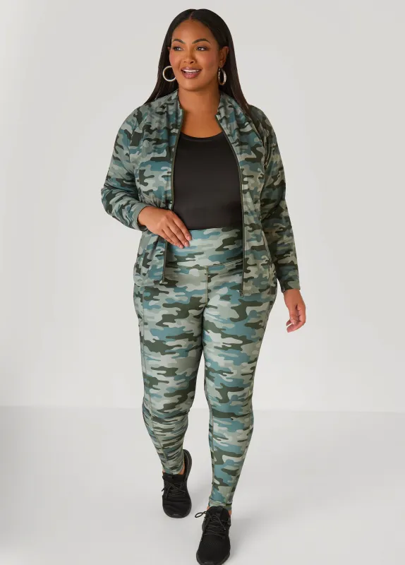 Camo Print Leggings sold by Ashley Stewart