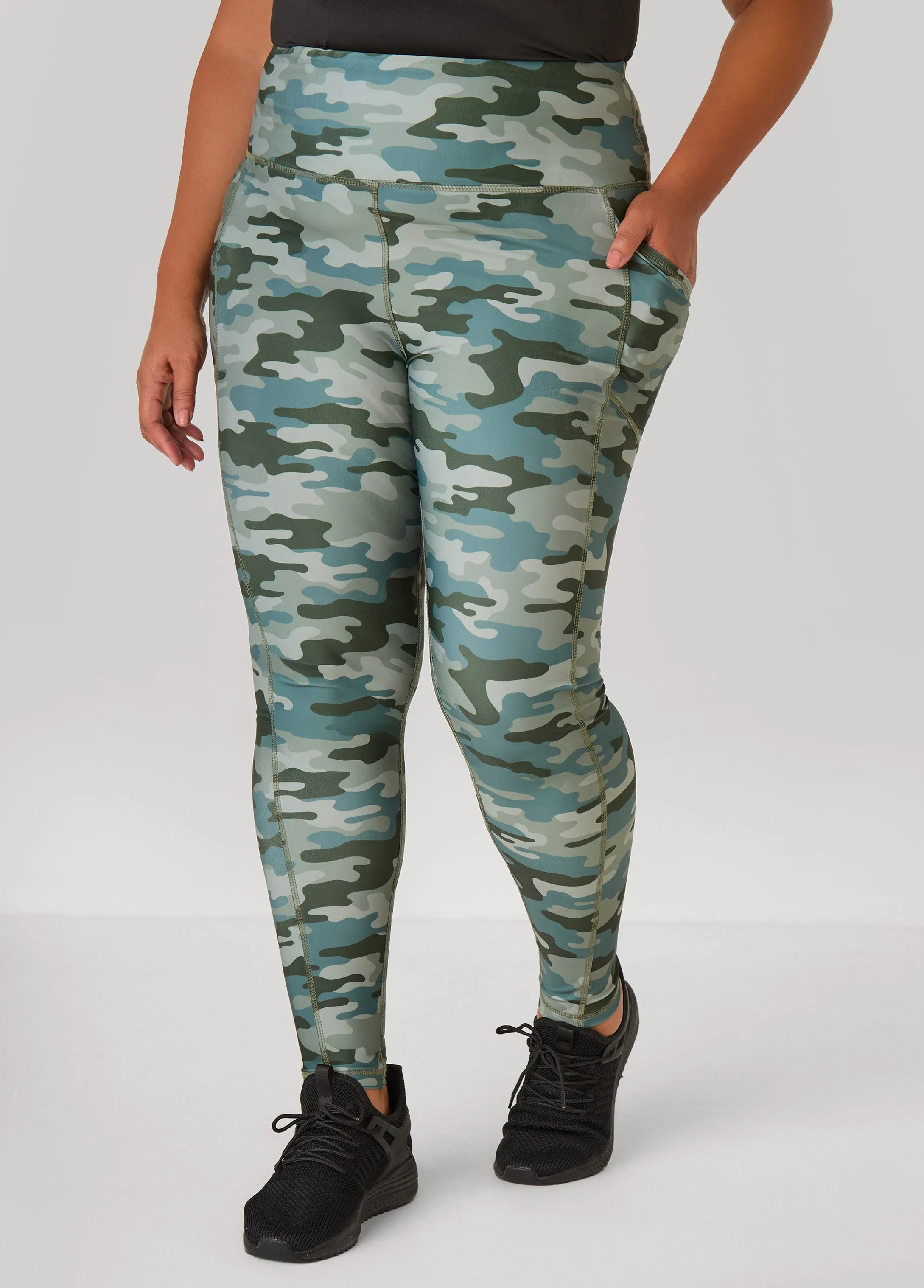 Camo Print Leggings sold by Ashley Stewart product image thumbnail 3