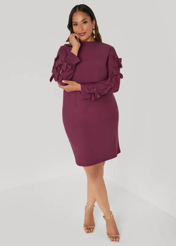 Bow Embellished Cutout Dress sold by Ashley Stewart