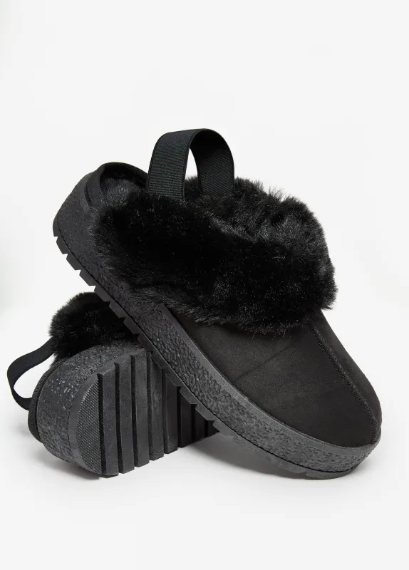 Faux Suede Slingback Mules sold by Ashley Stewart