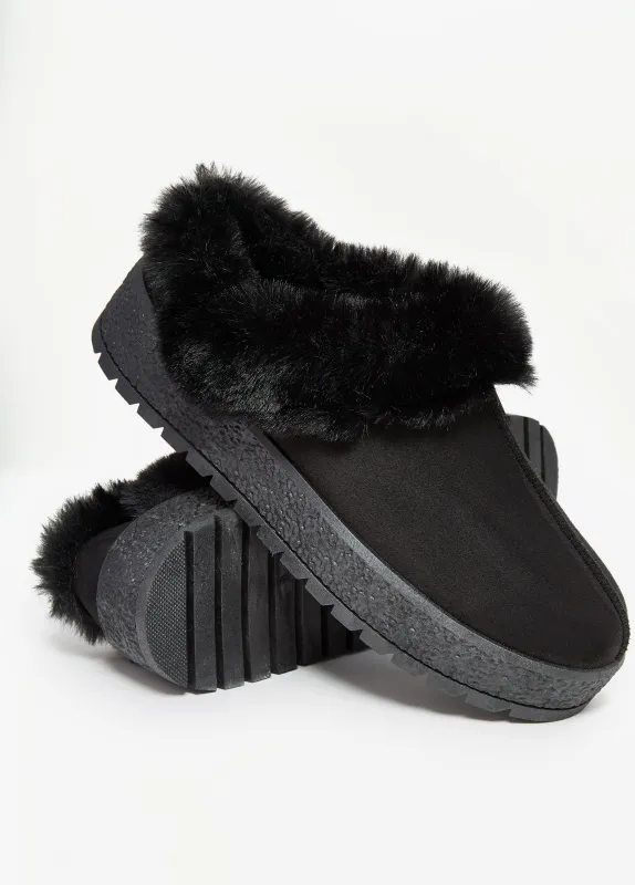 Faux Suede Mules sold by Ashley Stewart