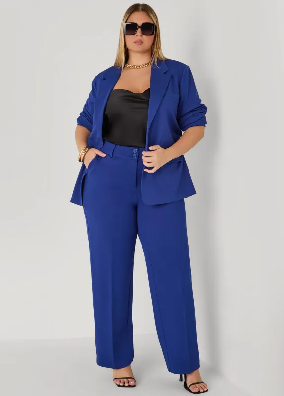 Ponte High Waist Trousers sold by Ashley Stewart