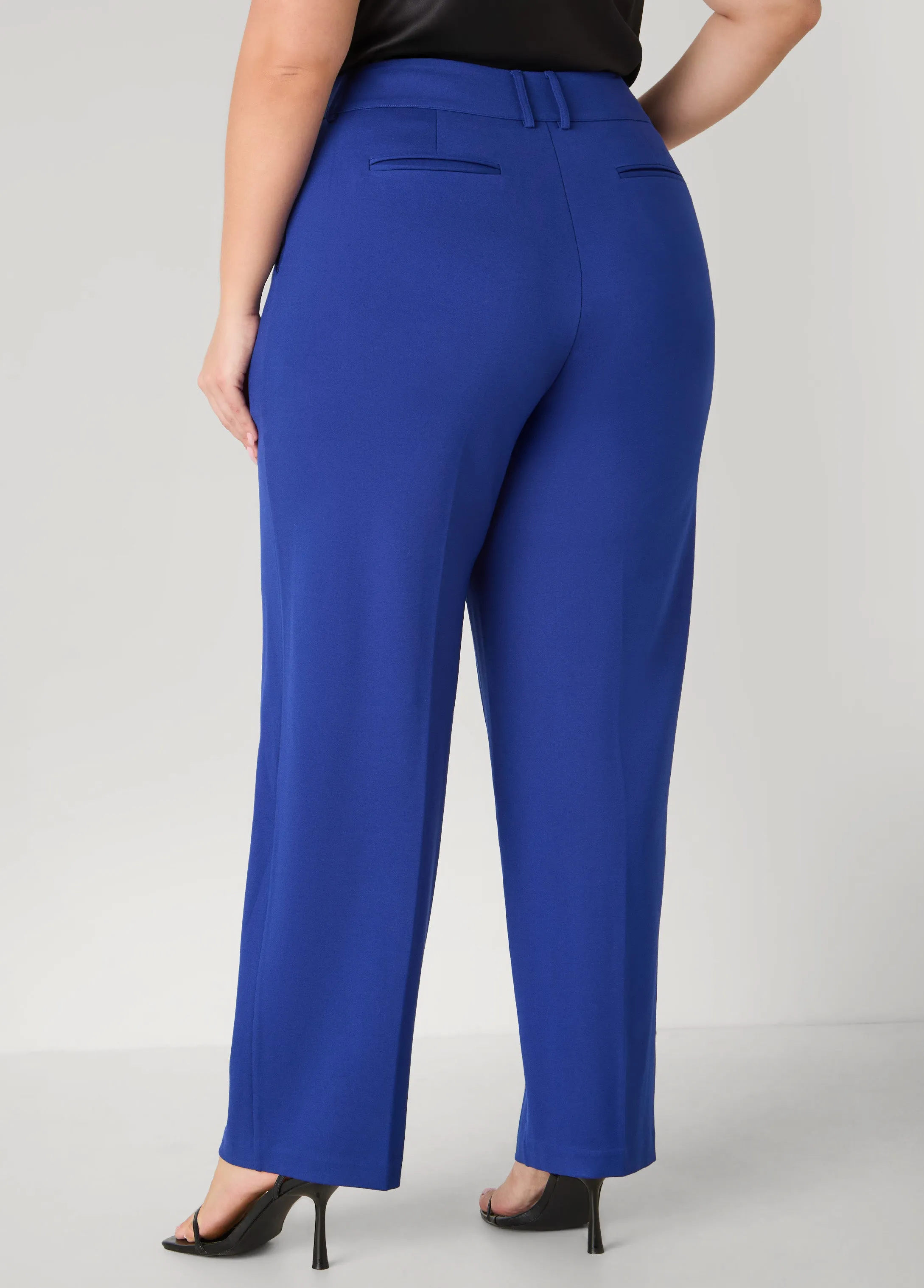 Ponte High Waist Trousers sold by Ashley Stewart product image thumbnail 2