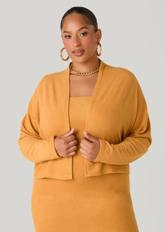 Brushed Knit Bolero sold by Ashley Stewart